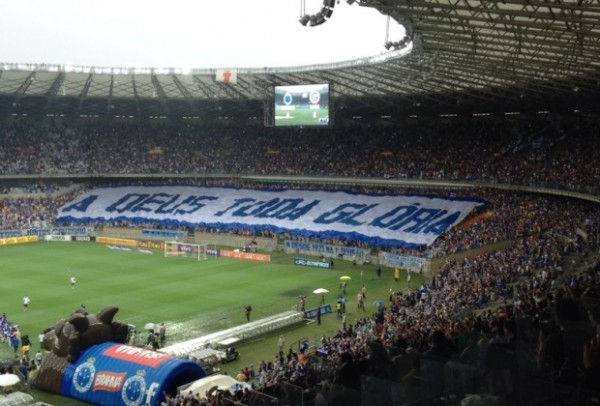 a deus toda gloria - faixa torcida cruzeiro