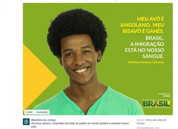 Escravidão retratada como imigração