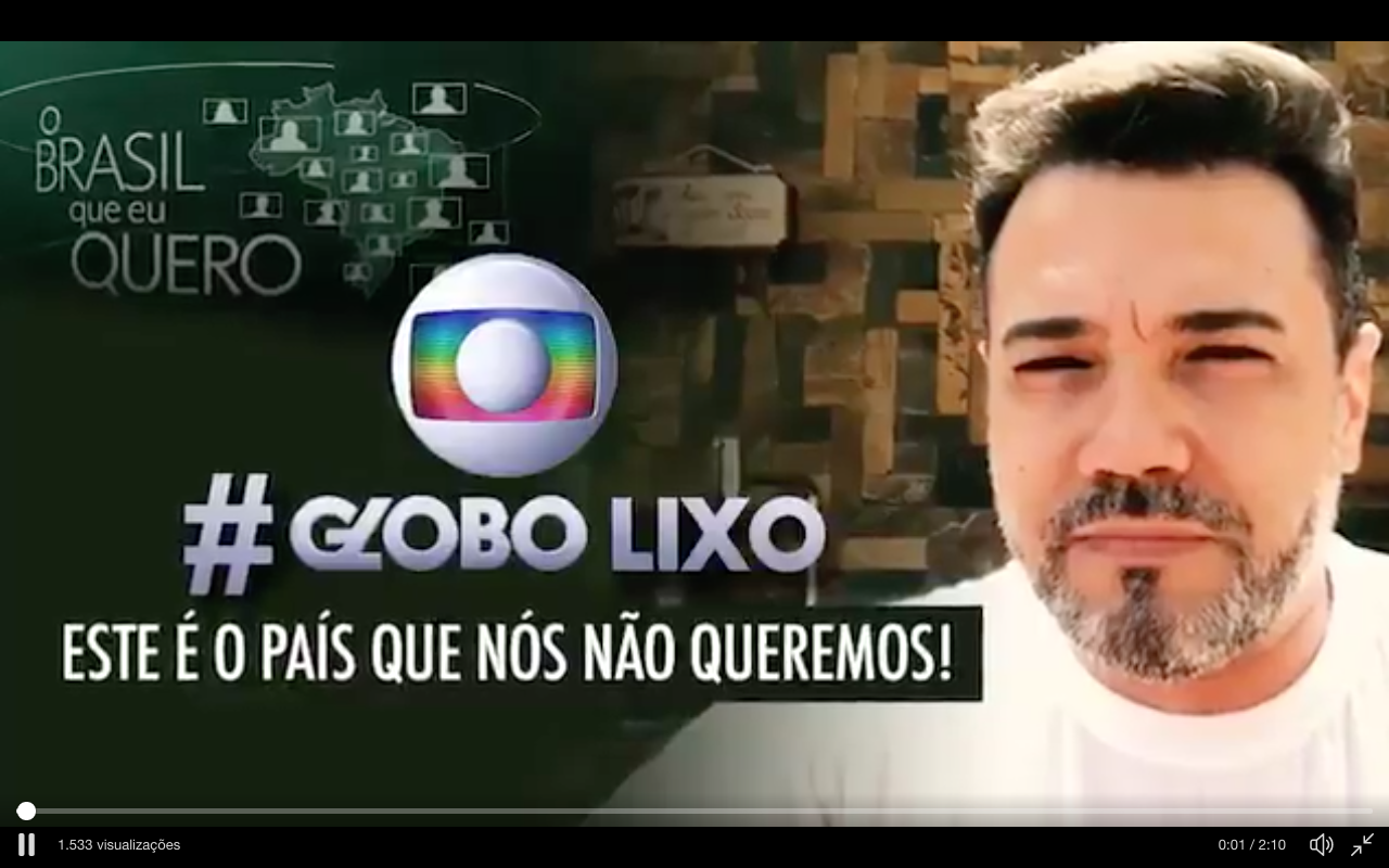 Pastor Marco Feliciano contra a Globo Lixo