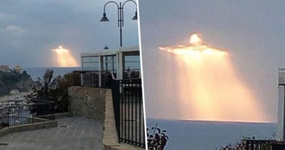 Nuvens formam imagem de Jesus e foto viraliza: "Fiquei encantado com a visão"