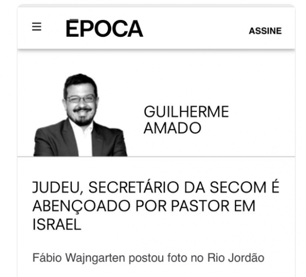 Screenshot da nota publicada por Guilherme Amado