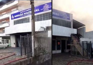 Incêndio em igreja de Caxias do Sul