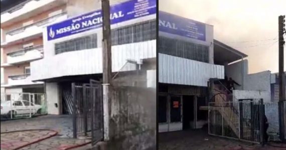 Incêndio em igreja de Caxias do Sul