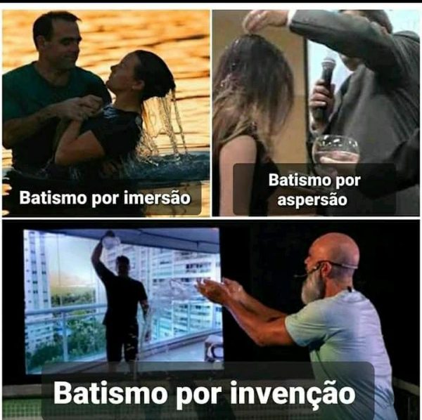 Pastor inova e realiza batismo online por conta de templo fechado; Caso virou meme