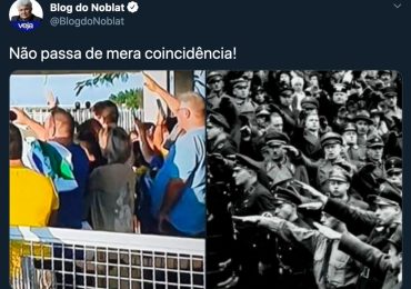 Jornalista da Veja associa gesto de oração a saudação nazista