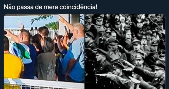 Jornalista da Veja associa gesto de oração a saudação nazista