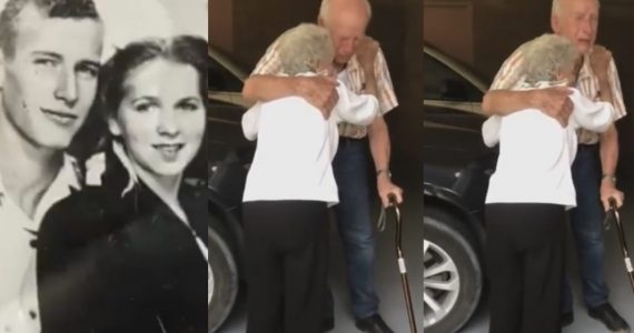 [Vídeo] Separados pela pandemia, casal de 90 anos tem reencontro emocionante