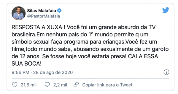 Xuxa amor estranho amor Silas Malafaia