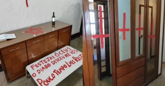 Cena de assassinato de pastor e esposa tinha símbolos satânicos; Filho é o suspeito