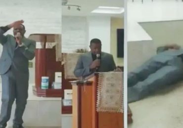 ‘Glorificado seja o nome do Senhor’, diz pastor no púlpito antes de cair sem vida