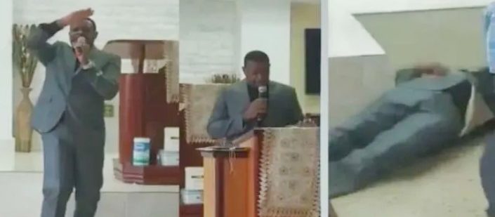 ‘Glorificado seja o nome do Senhor’, diz pastor no púlpito antes de cair sem vida