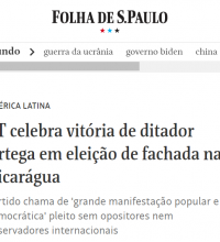 PT celebrou a "vitória" do regime ditatorial de Daniel Ortega