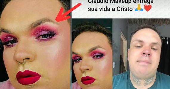 Maquiador Cláudio Makeup anuncia conversão a Deus