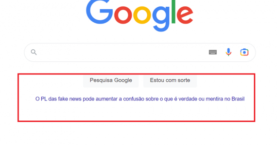 Google se posiciona contra o PL da Censura e esquerda fica irada