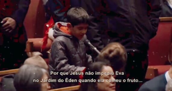 Pastor responde a menino que quis entender porque Deus não impediu Eva de comer o fruto