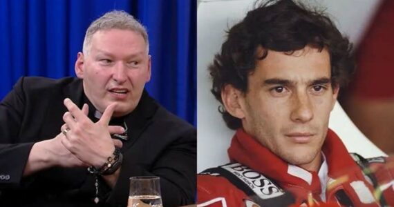 Padre Marcelo diz que foi tocado ao ver Ayrton Senna louvando a Deus: 'Mexeu comigo'