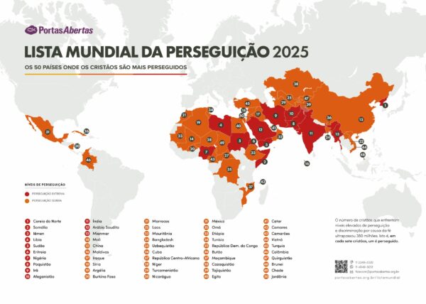 Lista Mundial de Perseguição 2025: 1 em cada 7 cristãos sofre por seguir a Jesus