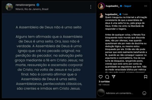 Pastores refutam teoria de que Assembleia de Deus é seita e batismo é inválido