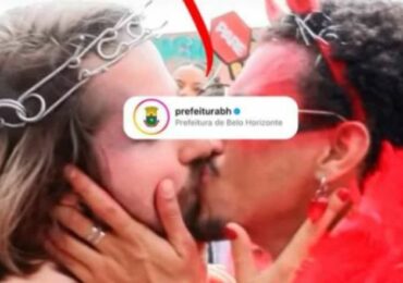 Prefeitura de BH publica vídeo de ‘Jesus’ beijando o ‘diabo’ no carnaval