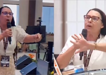 Pregadora tenta repetir línguas do profeta Miguel, se atrapalha e desabafa: ‘Cachorrada’