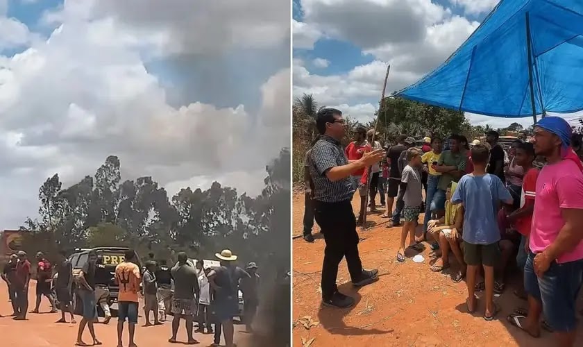 Pastor aproveita protesto em estrada para fazer evangelismo, e resultado surpreende