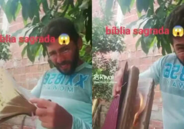 Homem grava vídeo queimando Bíblia e dias depois é achado morto