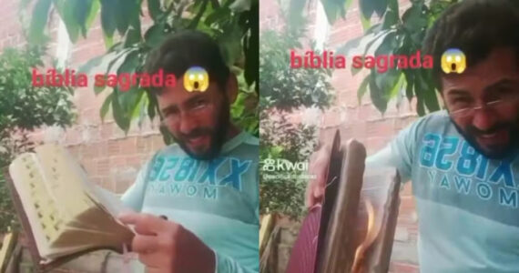 Homem grava vídeo queimando Bíblia e dias depois é achado morto
