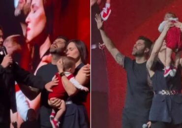 ‘Deus de Lázaro soprou vida’, diz Nadja Haddad ao apresentar filho na igreja