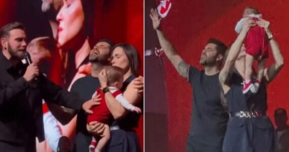 ‘Deus de Lázaro soprou vida’, diz Nadja Haddad ao apresentar filho na igreja
