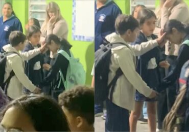 Pai flagra crianças orando por sua filha e se emociona: ‘Puro e sincero’