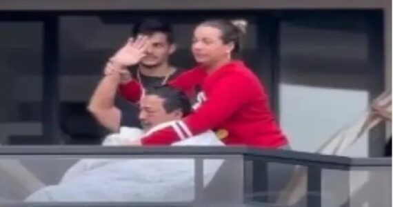 Marcha para Jesus de Itapema tem momento emocionante com enfermo em apartamento