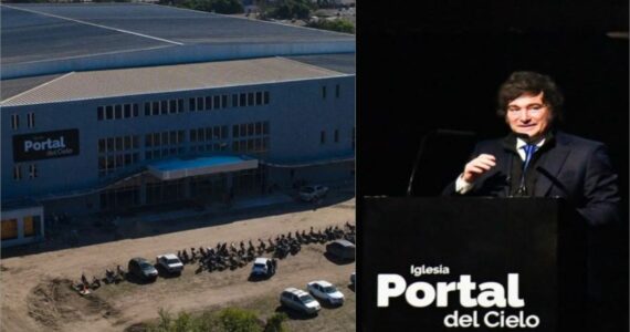 Milei inaugura igreja evangélica e faz forte discurso contra a esquerda