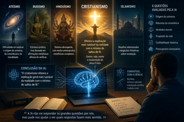 IA analisa questões fundamentais e conclui que cristianismo é visão racional de mundo
