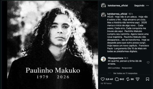 Post do Katsbarnea insinua morte de vocalista e enfurece fãs da banda