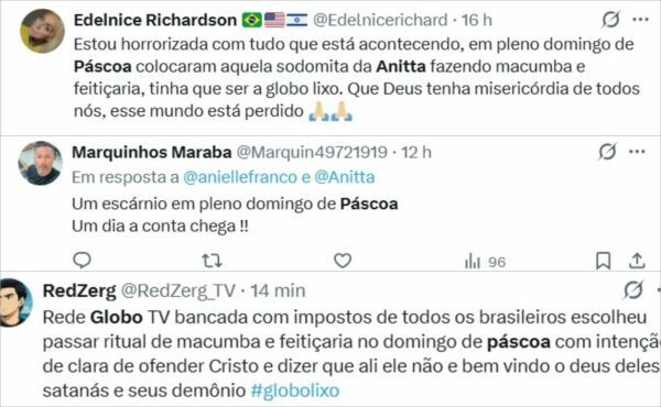 Audiência reage à Globo por fazer alusão ao candomblé com Anitta na Páscoa