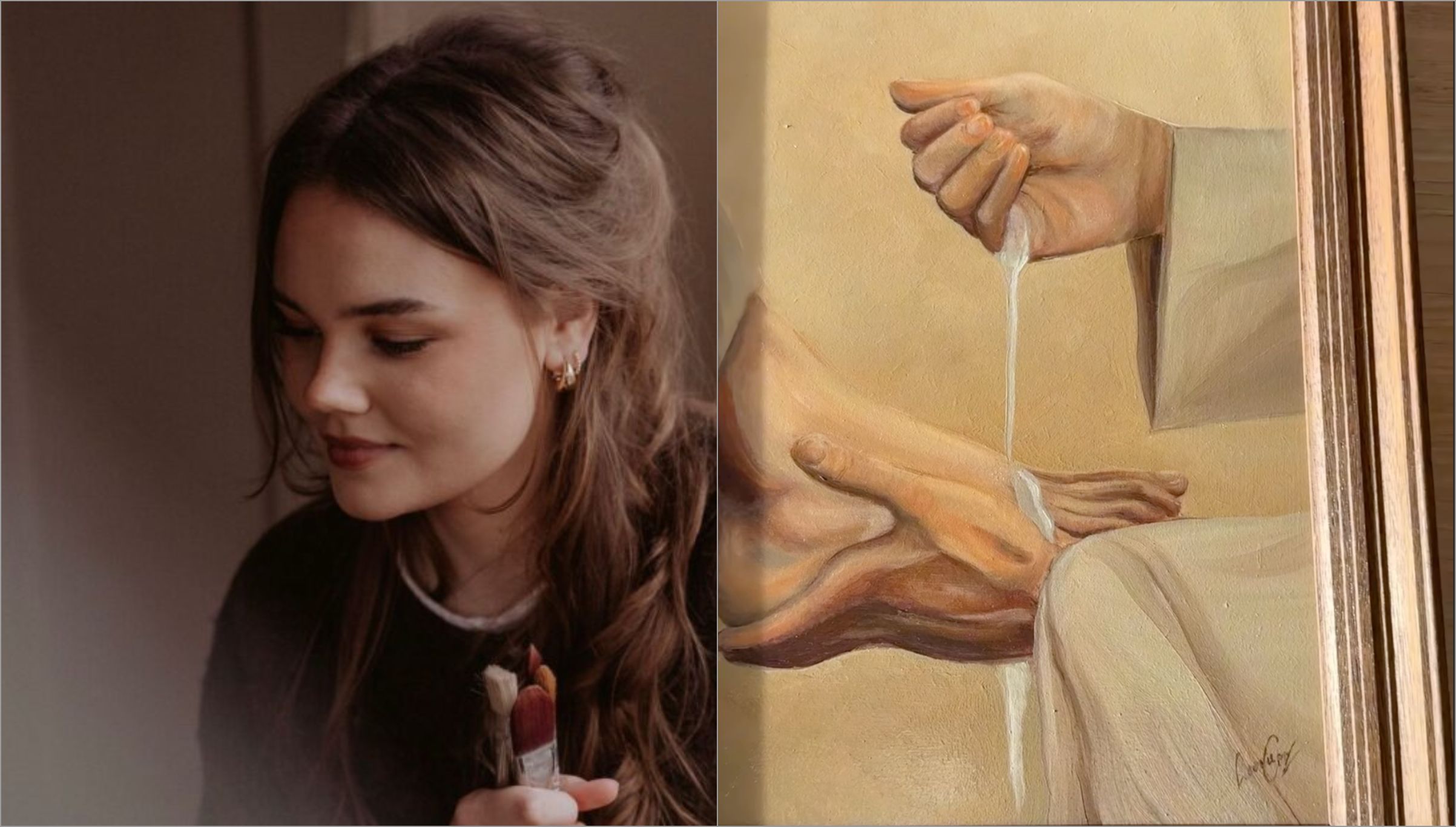 ‘Deus me chamou para isso’, diz pintora que usa arte como forma de evangelismo